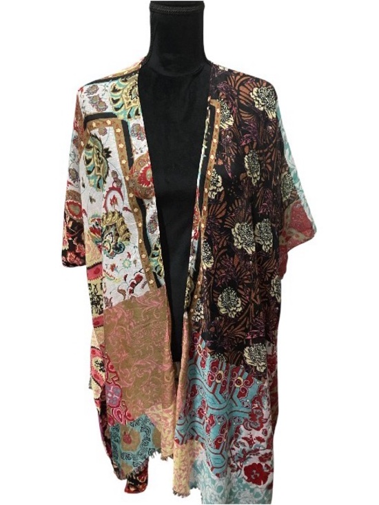 Sweaters - Boho Patchwork Kimono